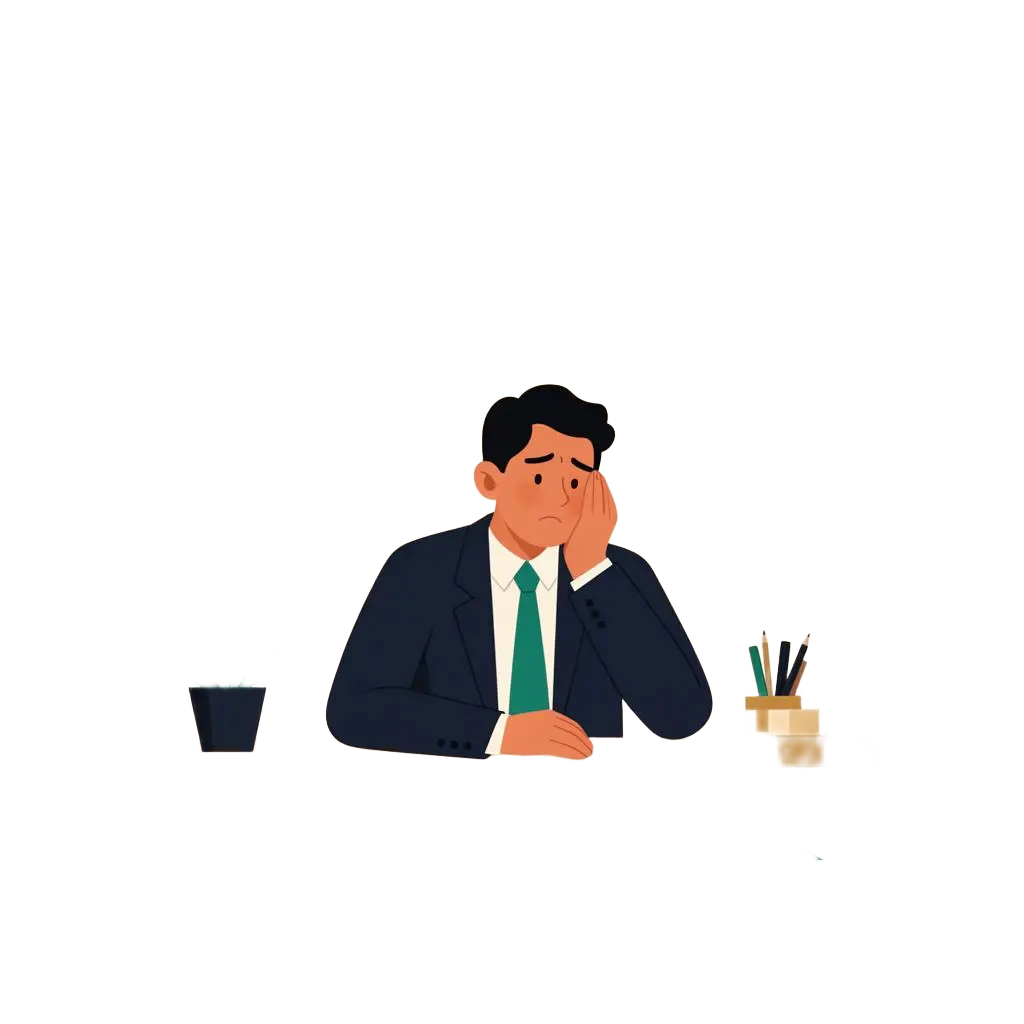 Ilustrasi tim yang sedang berhadapan dengan masalah HR