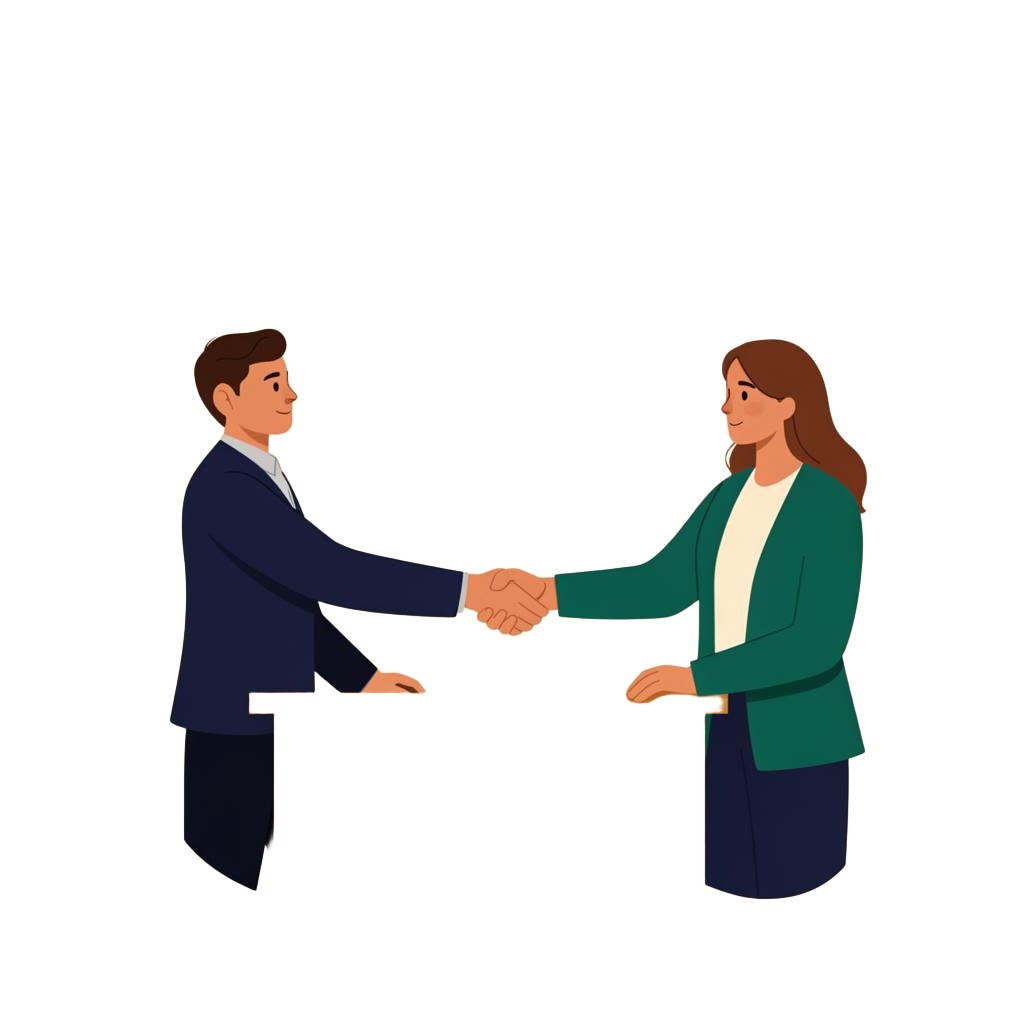 Ilustrasi handshake pricing PEOPLEPLUS